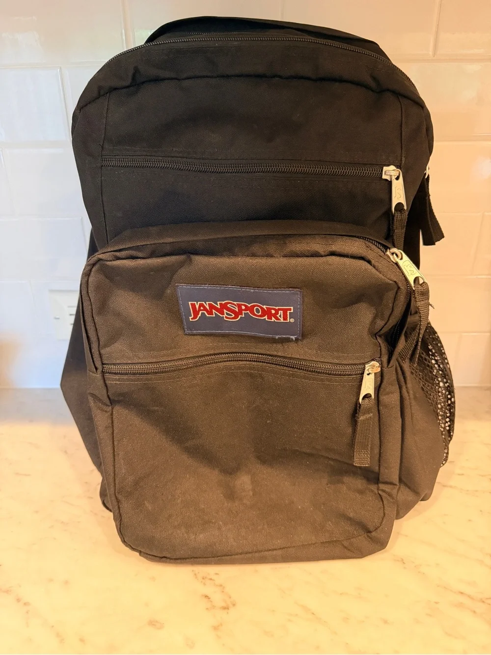 Jansport Black Classic Front-Zip Backpack